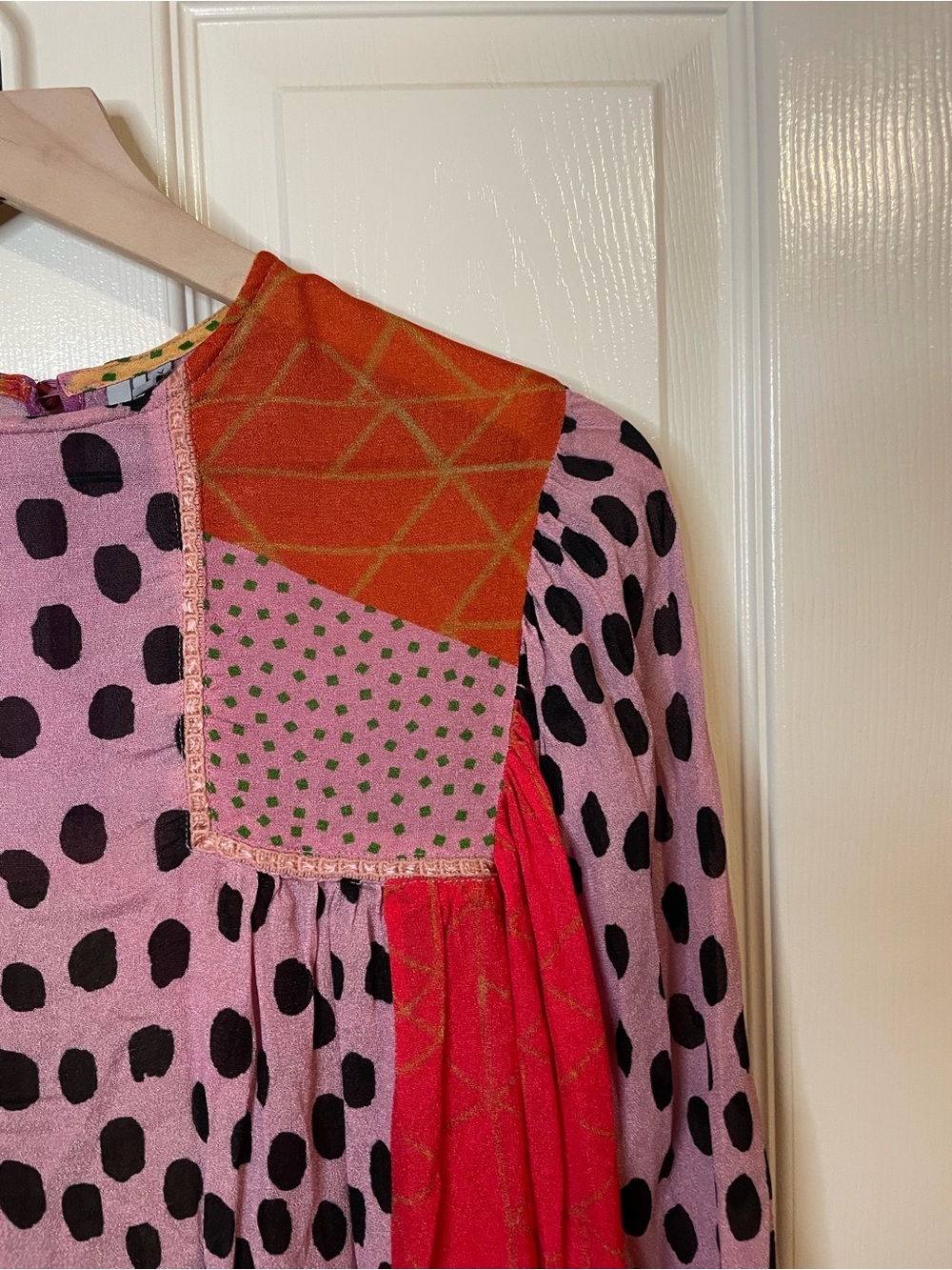 Bl-nk London by Anthropologie Miranda Blouse Size XS Funky Maximalist - Picture 4 of 9
